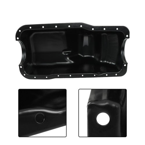 Solid Spare Durable For Ford F-250 F-150 1980 1981-1996 5.0L V8 264-002 1PC Engine Oil Pan