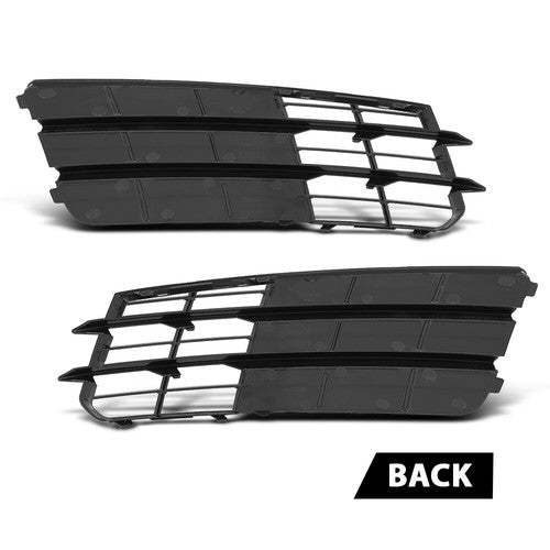 Solid Spare Fit For 2011-2014 Audi A7 Front Bumper Insert Fog Light Cover Left+Right Side