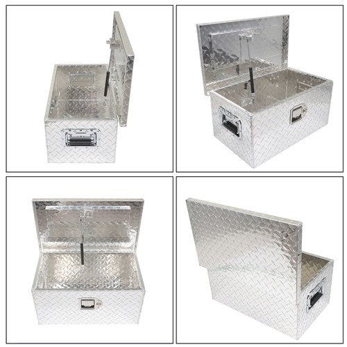 Solid Spare New 20 inch Aluminum ToolBox Fits Trailer RV Truck Underbody Bed Storage Box