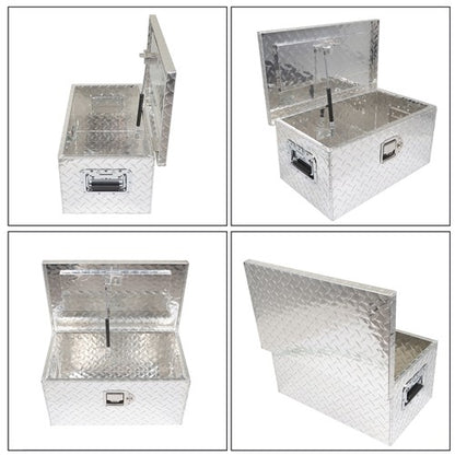 Solid Spare New 20 inch Aluminum ToolBox Fits Trailer RV Truck Underbody Bed Storage Box