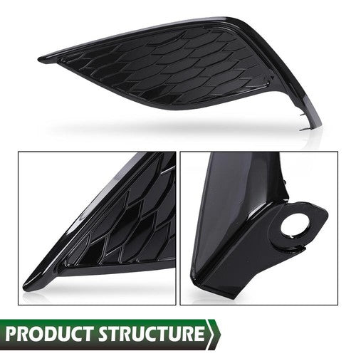 Solid Spare Fit For 21-24 Toyota Camry SE XSE Front Bumper Insert Fog Light Cover Left+Right