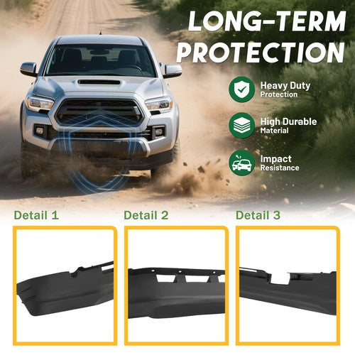 Solid Spare Front Valance Lower Spoiler Air Dam For Toyota Tacoma 2016-2023 #5385104070