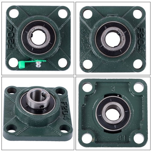Solid Spare 10 Pcs UCP204-12 Pillow Block Flange Bearing 3/4" Bore 4 Bolt Solid Base