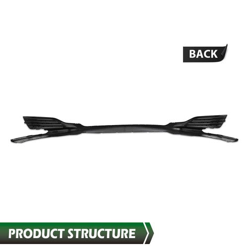 Solid Spare Fit For 2019-2025 Chevrolet Malibu Front Bumper Lower Lip Protector Black