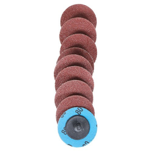 Solid Spare 1/4 Holder Die Grinder Quick Change Disc 71PCS 2" Roll Lock Sanding Discs Set W/