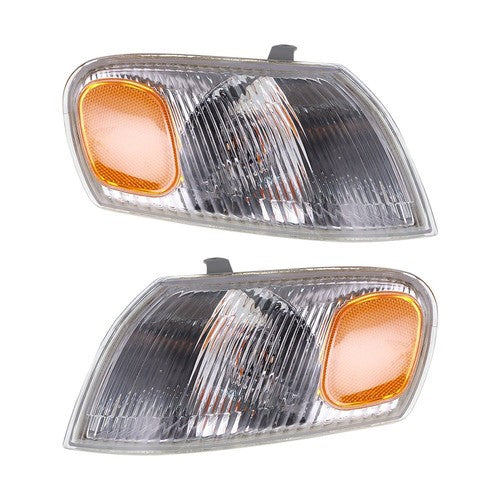 Solid Spare Pair Corner Parking Signal Lights Headlights Combo For Toyota Corolla 1998-2000
