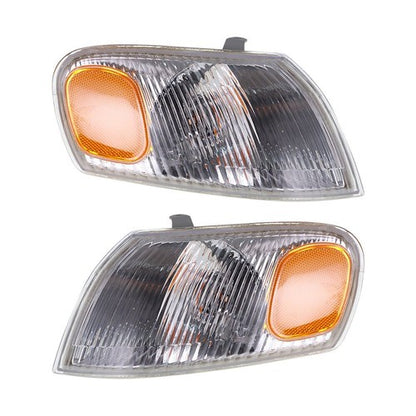 Solid Spare Pair Corner Parking Signal Lights Headlights Combo For Toyota Corolla 1998-2000
