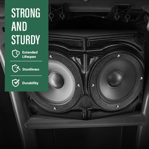 Solid Spare 6.5" Overhead Roof Mount Speaker Pods Audio Kit Enclosure For Polaris/Can Am/UTV
