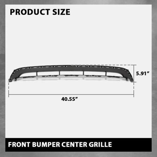 Solid Spare Fit For 2010-2014 Audi Q7 Front Lower Center Bumper Grille w/o S-Line Package