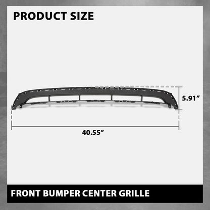 Solid Spare Fit For 2010-2014 Audi Q7 Front Lower Center Bumper Grille w/o S-Line Package
