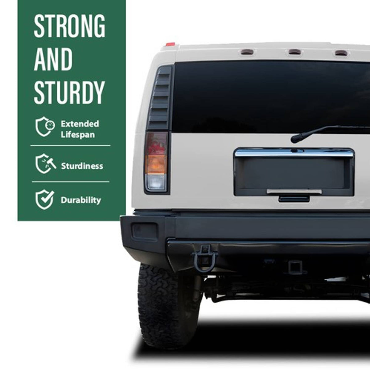Solid Spare Tailgate Handle Lift Gate Handle Silver Fit For 03-09 Hummer H2 4-Door