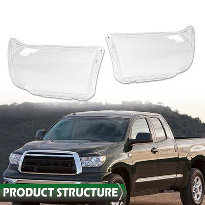 Solid Spare Fit For 07-13 Toyota Tundra 08-17 Sequoia Headlight Headlamp Replacement Lens