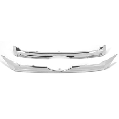 Solid Spare 2PCS Front Upper & Center Grille Trim Grill Chrome Set For 2011-2014 Ford Edge