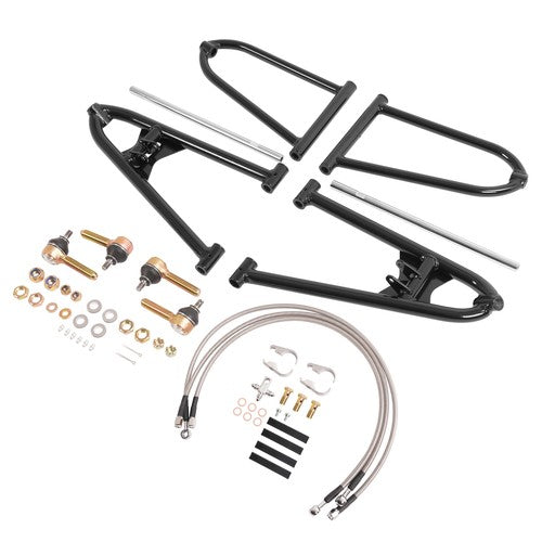 Solid Spare For Yamaha YFZ450 LE SE 2004-2005 Adjustable Front A Arms W/ Brake Lines Clamps
