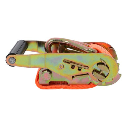 Solid Spare 10 Pack 1.5" x 20' 4000lbs Ratchet Straps W/ J Hook Heavy Duty Orange Tie Downs