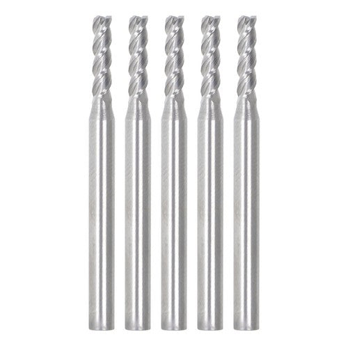 Solid Spare 5 PCS 3/32" 4 Flute 1-1/2" Overall Length 3/8" LOC Carbide End Mill