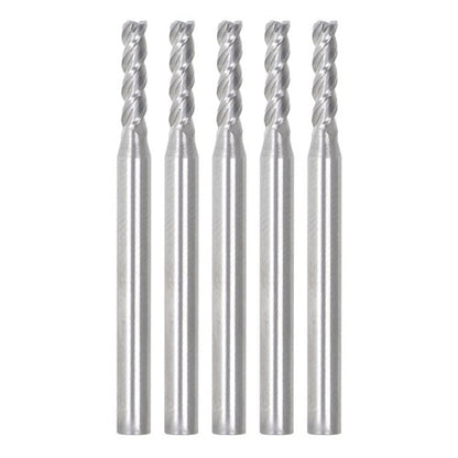 Solid Spare 5 PCS 3/32" 4 Flute 1-1/2" Overall Length 3/8" LOC Carbide End Mill