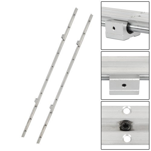 Solid Spare 2PCS Linear Guide SBR12-1500mm Linear Guide Rail w/4 PCS SBR12UU Sliders
