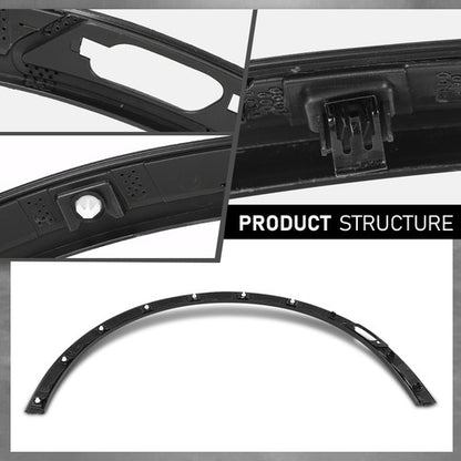 Solid Spare Front Left Side Fender Flare Wheel Molding Trim Fit For 2017-2024 Cadillac XT5