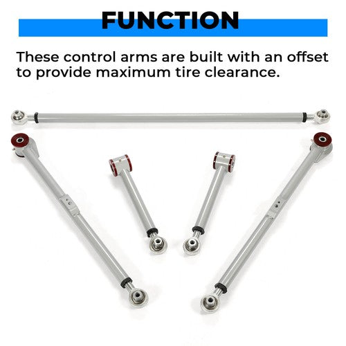 Solid Spare Rear Upper Lower Track Bar Control Arm 2-4" Lift Kit For Toyota FJ Cruiser 03-09