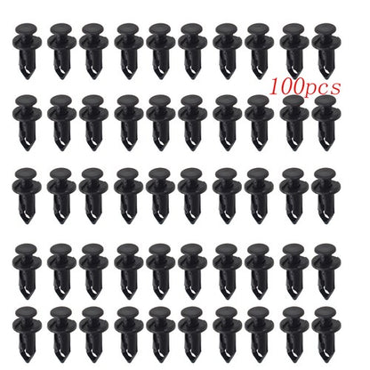 Solid Spare 100pcs ATV Retainer Clips 8mm Push Pin Splash Guard Body Panel For Honda New