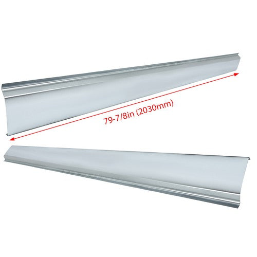 Solid Spare LH&RH Outer Rocker Panels Slip-on For 2002-08 Dodge Ram Pick-Up 4 Door Quad Cab