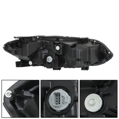 Solid Spare LH & RH Headlights For Honda Civic Sport Touring 2022-2023 LED Type Clear Lens