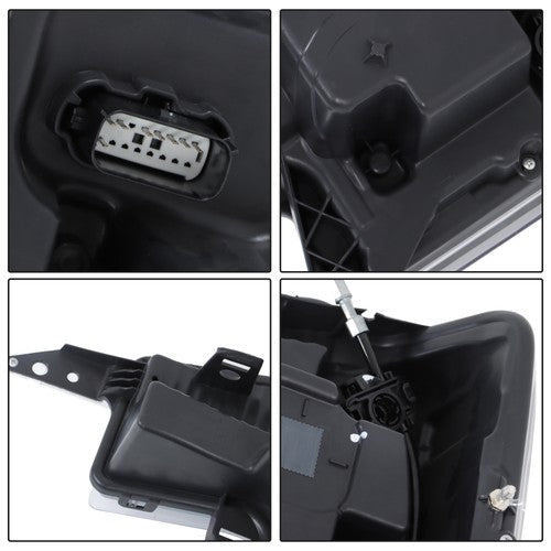 Solid Spare For Ford F250 F350 Super Duty 2020-2022 LH+RH Headlights Replacement LED Housing