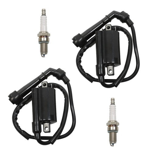 Solid Spare 2 x Ignition Coil Spark Plug For VS700 86-87 VS750 88-91 VS800 92-04 33410-38A02