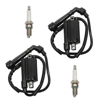 Solid Spare 2 x Ignition Coil Spark Plug For VS700 86-87 VS750 88-91 VS800 92-04 33410-38A02