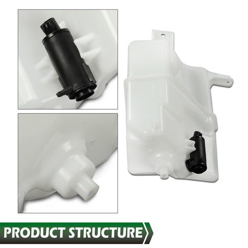 Solid Spare Fit For 16-20 Toyota Tacoma Washer Fluid Reservoir W/Cap & Pump 8531504100