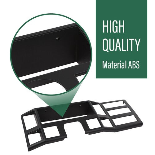 Solid Spare Fit For 84-1996 Jeep Cherokee XJ Comanche Dash Radio Bezel Instrument Trim Black