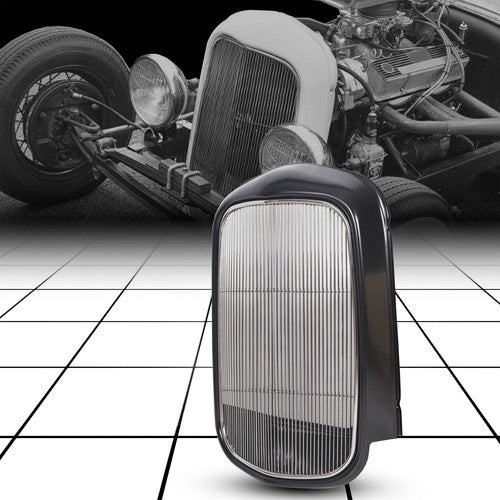 Solid Spare FOR 1932 FORD Hot Rod Steel Radiator STEEL FRONT GRILLE SHELL+Smooth INSERT NEW
