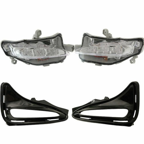 LED Fog Light DRL Turn Signal Lamp w/Wiring For 2017-2019 Toyota Corolla LE XLE