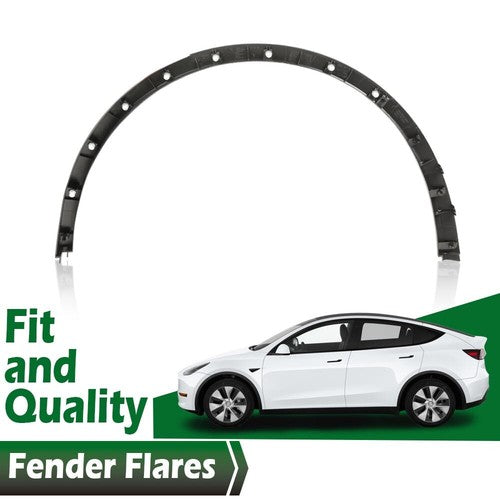 Solid Spare Fit For 2020-2022 Tesla Model Y Rear Right Side Wheel Fender Flare Arch Molding
