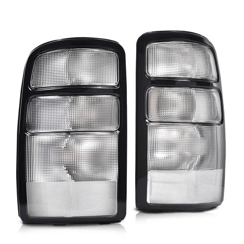 Solid Spare Fit For 04-06 Chevrolet Suburban Tahoe GMC Yukon Tail Lights Brake Lamps Clear
