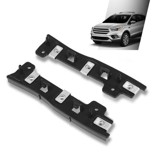 Solid Spare Fit For 2017-2019 Ford Escape Front Bumper Retainer Bracket Left+Right Side