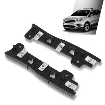 Solid Spare Fit For 2017-2019 Ford Escape Front Bumper Retainer Bracket Left+Right Side