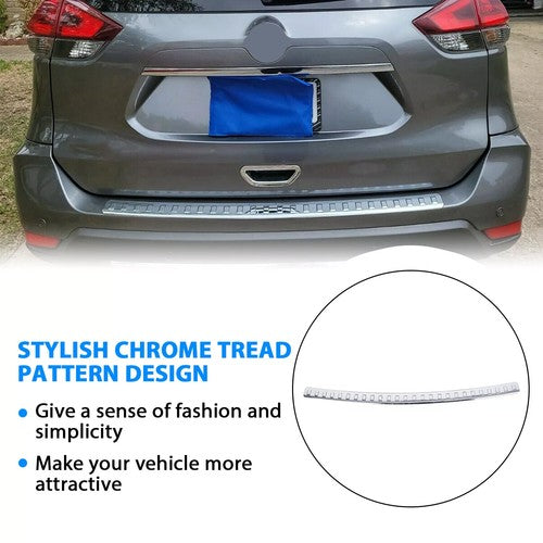 Solid Spare New For 2014-2020 Nissan Rogue Chrome Rear Bumper Protector Cover Scratch Exact