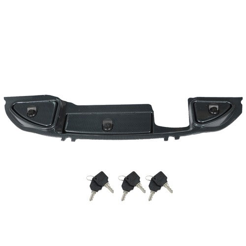 Solid Spare Carbon Fiber Dash With Locking Doors For Club Car Precedent 2008.5+ Golf Cart
