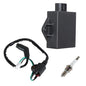 Solid Spare For Polaris CDI BOX Ignition Coil and Spark Plug Sportsman HAWKEYE 300 2008-11
