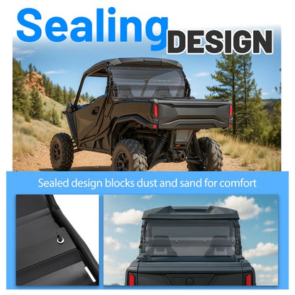 Solid Spare Smoke Rear Windshield for Can-Am Commander 700 Max 1000R DPS/XT/XMR 2021-25 ATV