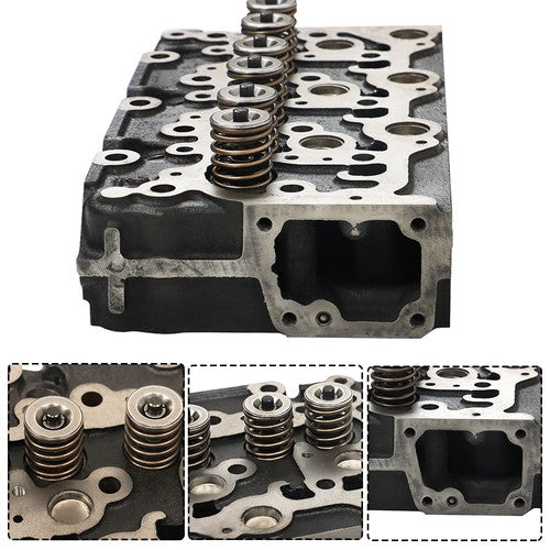 Solid Spare NEW For Kubota D1703 Engine Bobcat 238 325 Excavator Complete Cylinder Head Assy