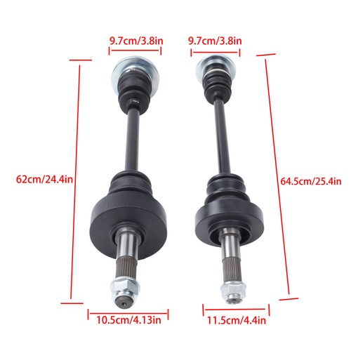 Solid Spare For Yamaha Rhino 450 660 700 2004-2009 Rear Left and Right CV Axles Drive Shaft