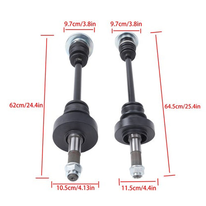 Solid Spare For Yamaha Rhino 450 660 700 2004-2009 Rear Left and Right CV Axles Drive Shaft