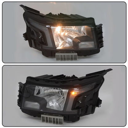 Solid Spare For Nissan Frontier 2022-2023 Left+Right Headlight Replacement Halogen Housing