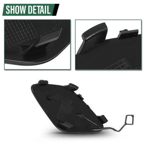 Solid Spare Fit For 15-18 Mercedes W205 C-Class Front Bumper Tow Hook Eye Cover A2058850324