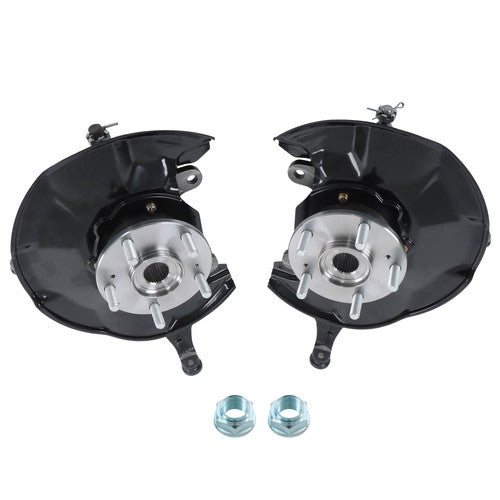Solid Spare For 08-12 Honda Accord Front Steering Knuckle+Wheel Bearing Hub Assembly 698446