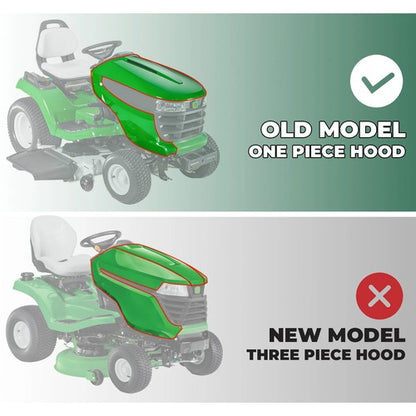 Solid Spare #M152326 For John Deere X500 X520 X534 X540 Lawn Mower Front Hood Assembly