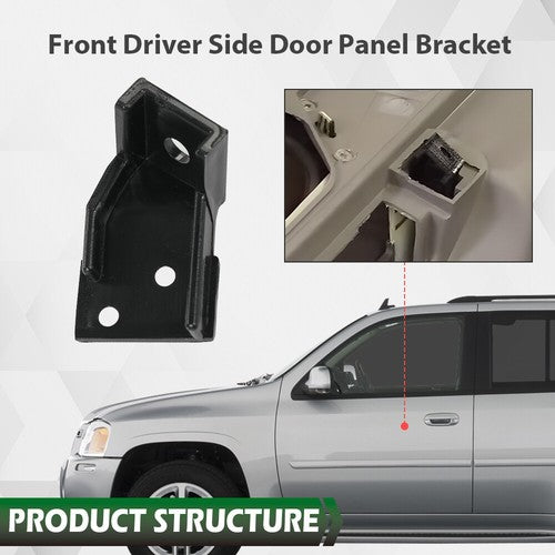 Solid Spare Fit For 02-09 GMC Envoy Saab 9-7x Driver Door Panel Bracket Combo Pack